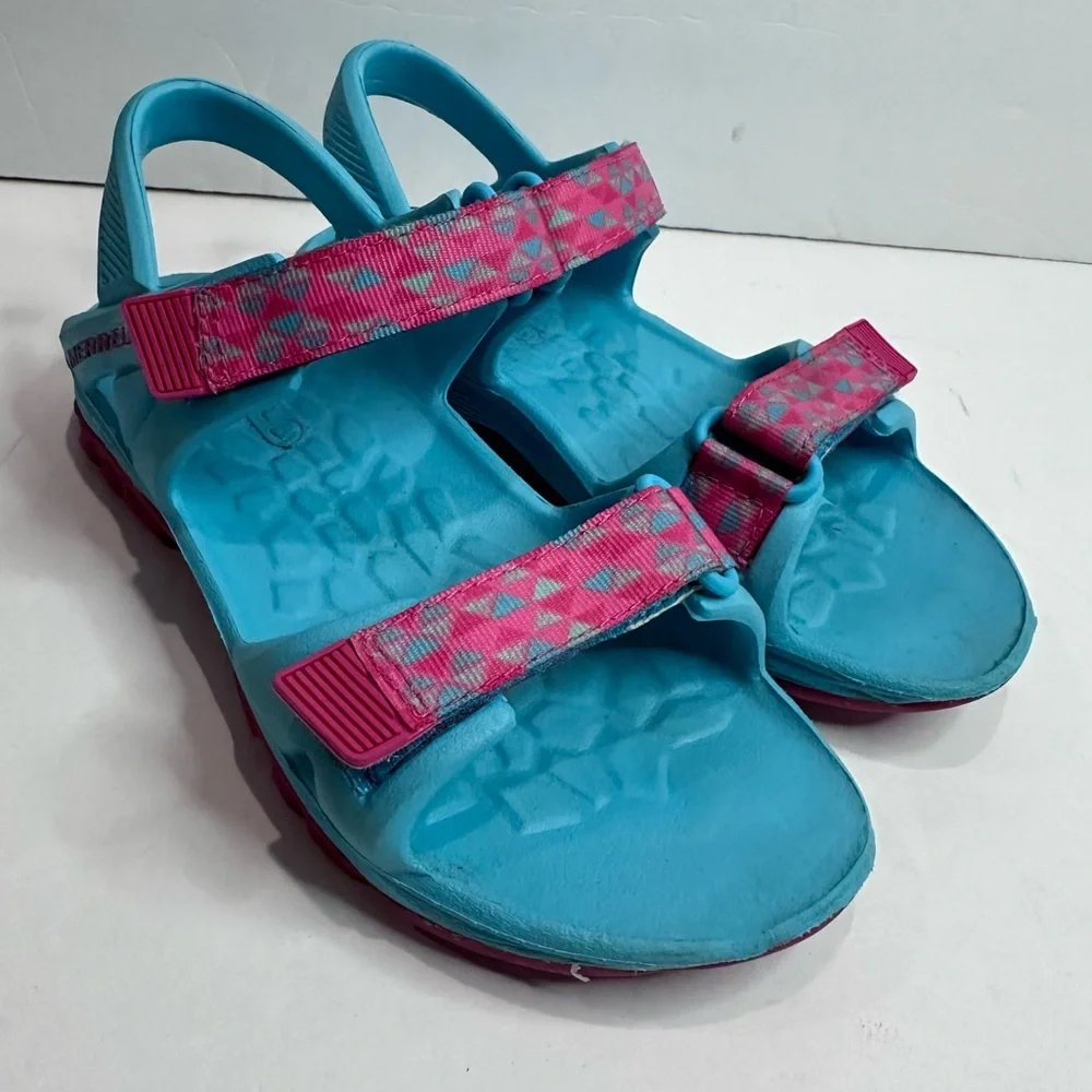 Used Kids Merrell Blue and Pink Sandals